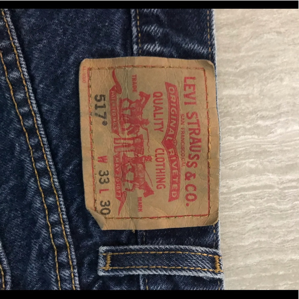 Levis dark blue 517s shorts - Picture 2 of 3